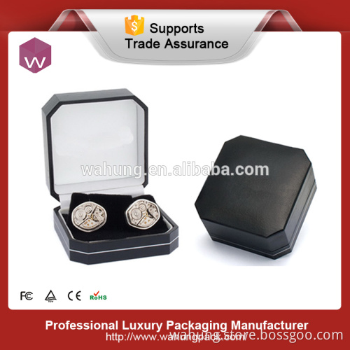 personalized velvet cufflink jewellery box (WH-0288-8)